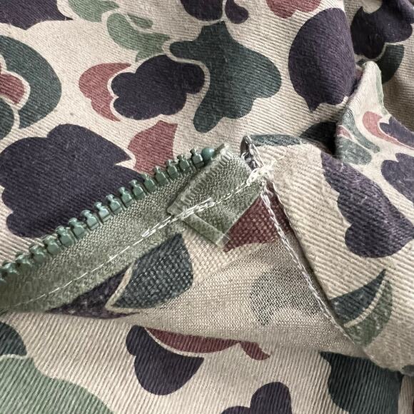 Vintage Duck Camo Full Zip Oversized Long Sleeve Shirt Gander Mountain 3XL Hunt - Picture 7 of 8